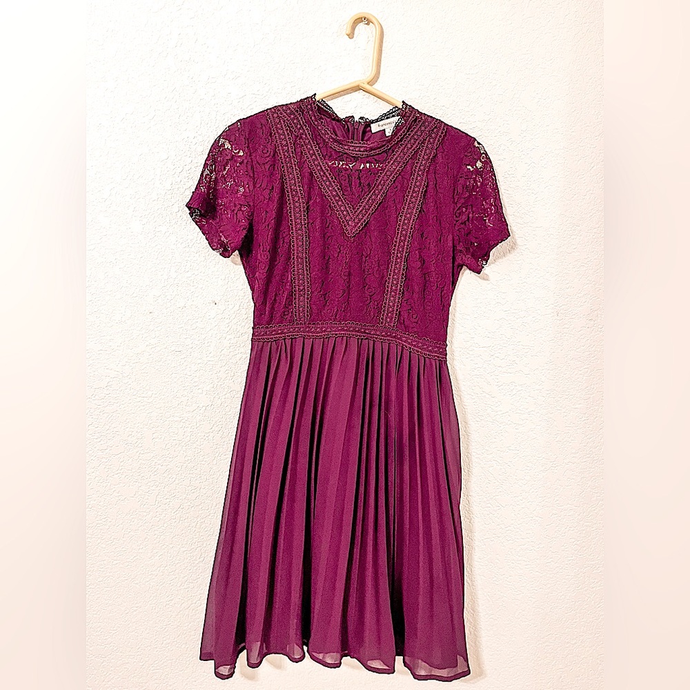 Francesca's size small, lace, purple, church/bat mitzvah dress, women/girl